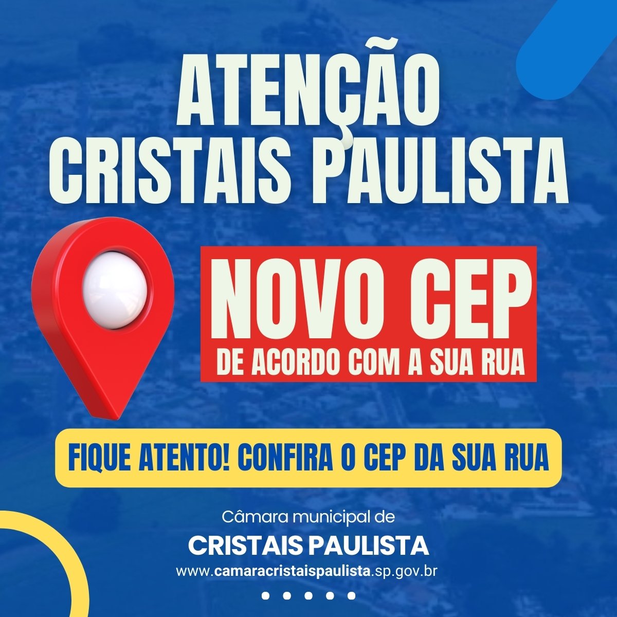 Leia mais sobre o artigo Cristais Paulista adota novo sistema de endereçamento postal