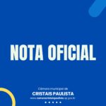 NOTA OFICIAL – CÂMARA MUNICIPAL DE CRISTAIS PAULISTA
