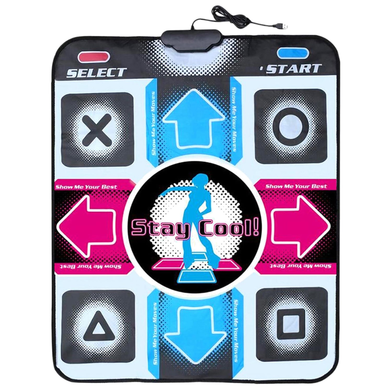 High-Quality USB Non-Slip Dance Mat for PC with 300 Songs – Dance Revolution