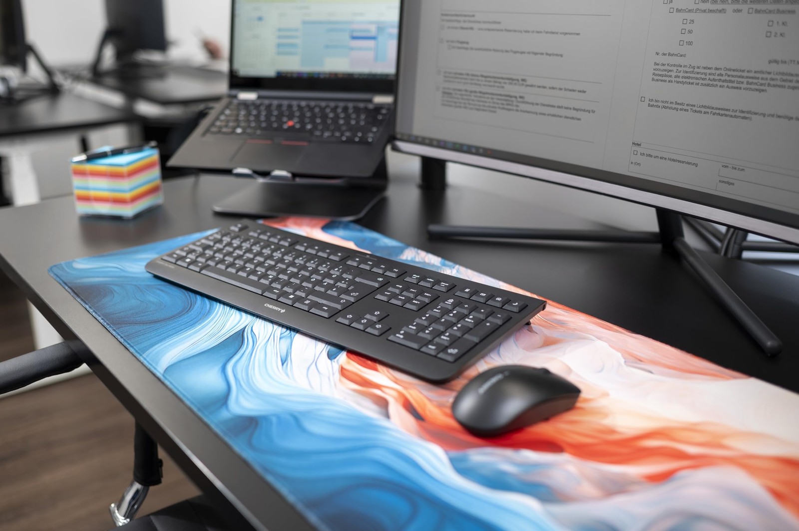 Cherry DW 3000 – Wireless Keyboard+Mouse Combo – 4 Additional Keys – US Layou…