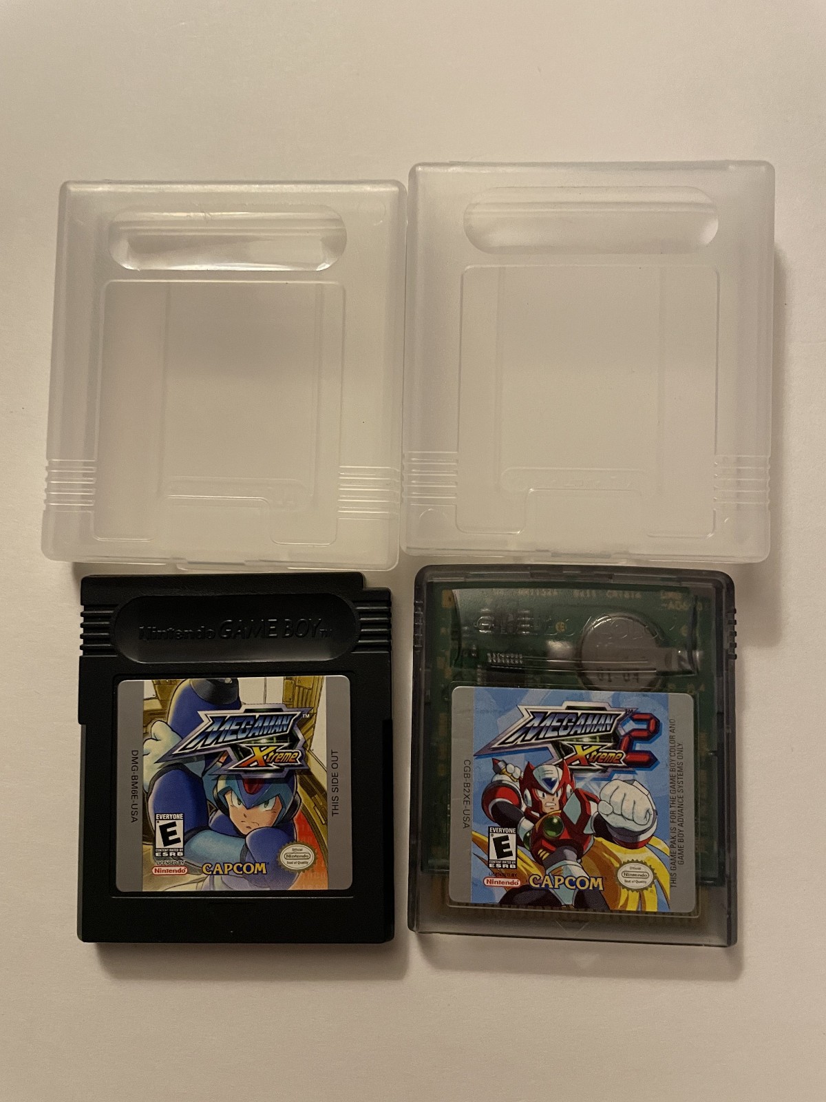 Mega Man Xtreme 1 & 2 (Nintendo Game Boy Color, GBC) Authentic & Tested