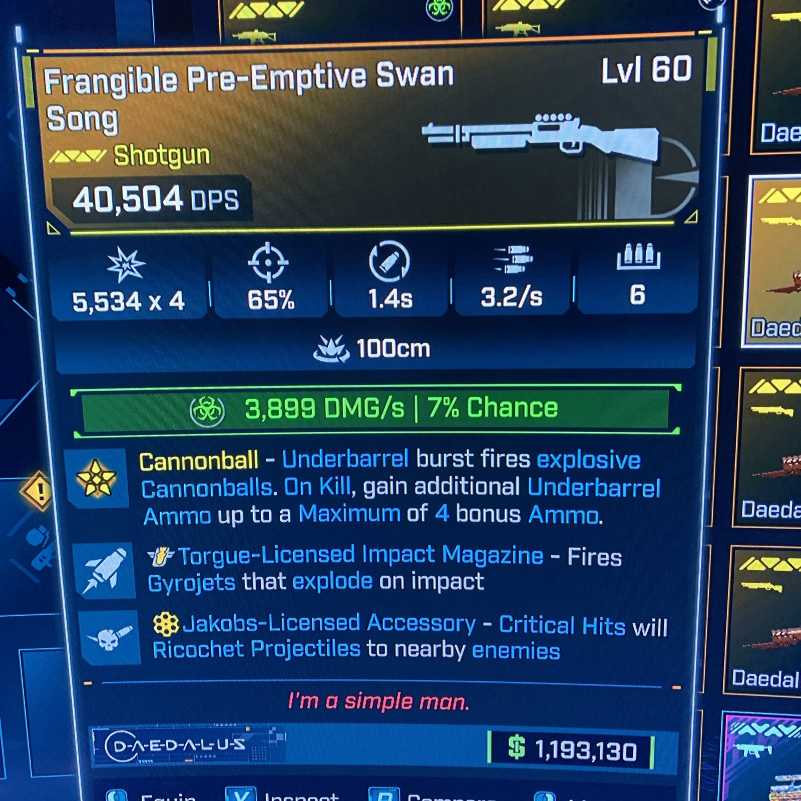 Borderlands 4⭐️LVL 60 SWAN SONG TORGUE GYRO JAKOBS ALL ELEMENTS⭐️All PLATFORM