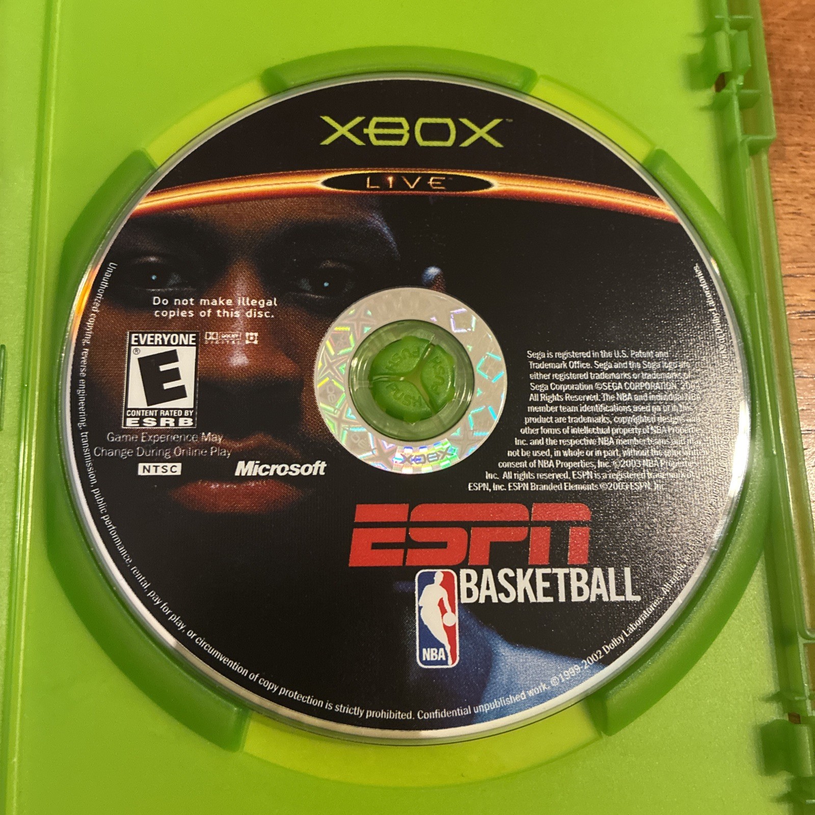 ESPN NBA Basketball (Microsoft Xbox, 2003) Complete – Tested Working – Free Ship