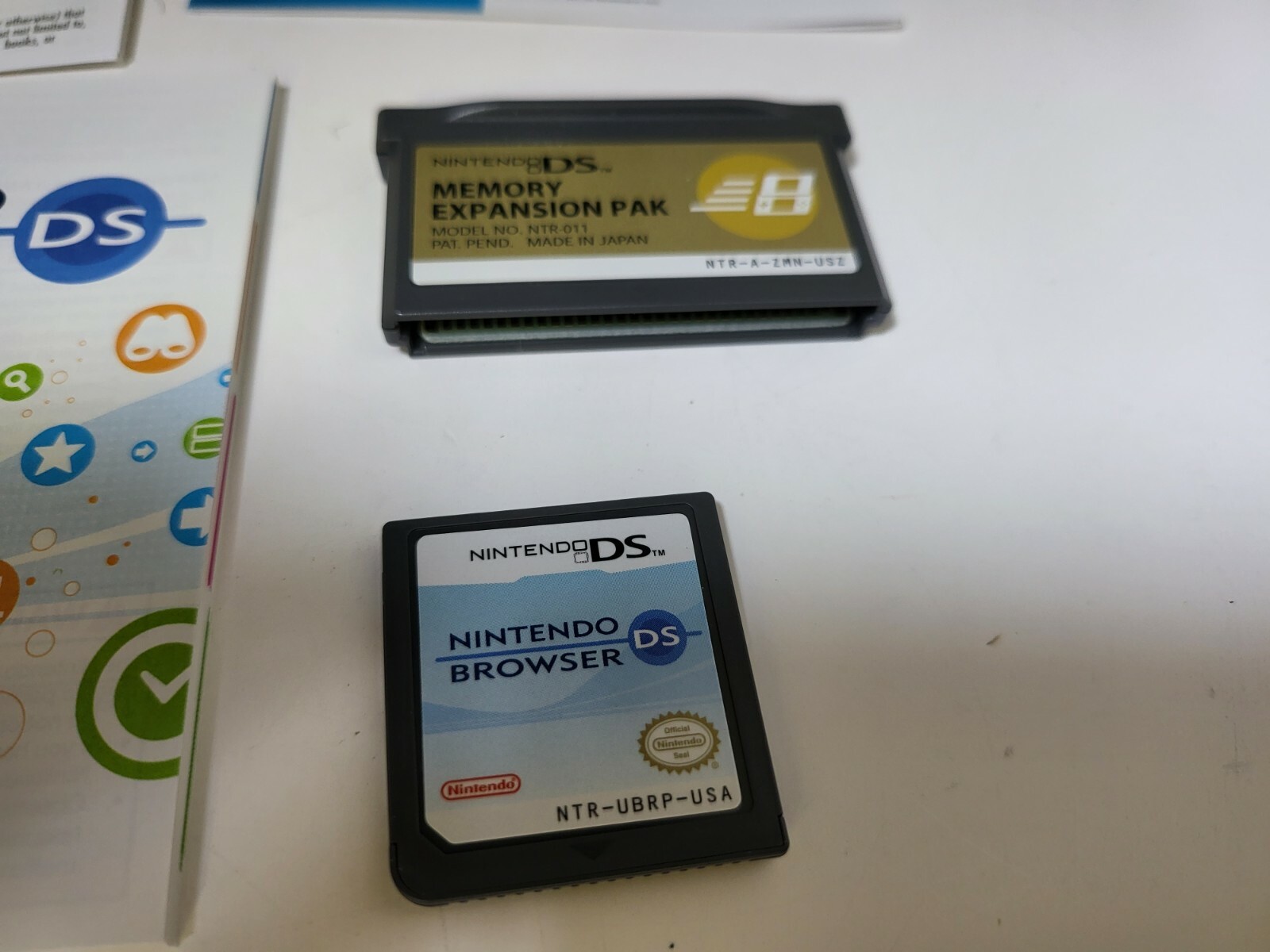 NEW Nintendo DS Internet Browser Cartridge Memory Expansion Pak & Manual CIB