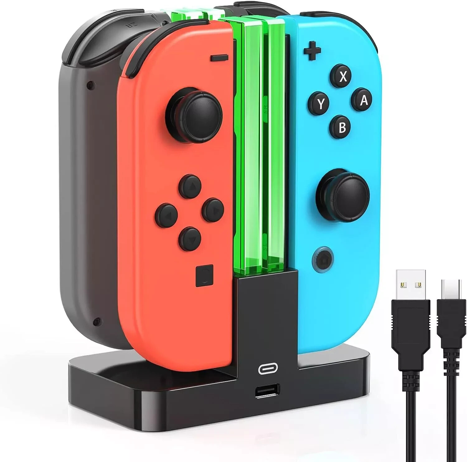 New Switch Controller Charger for Nintendo Switch Joy-Cons Charging Dock Station