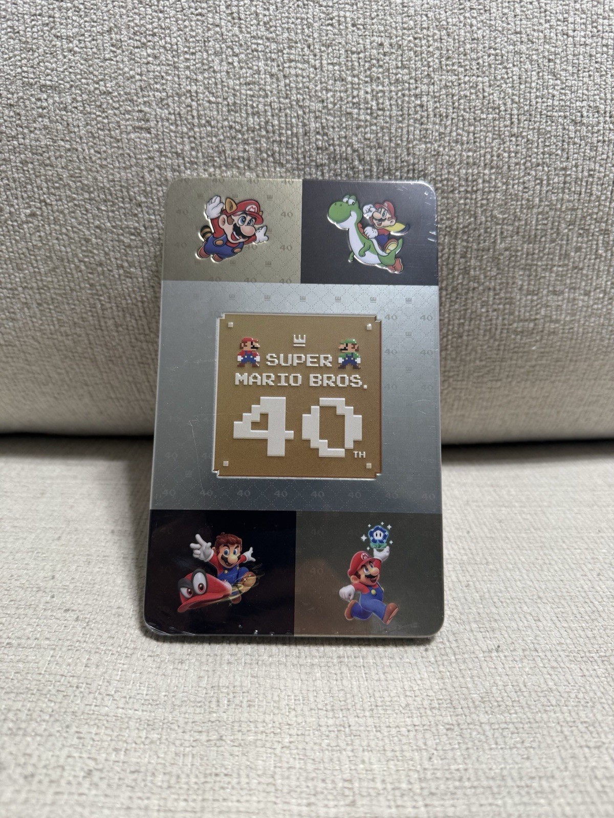 Super Mario Bros 40th Anniversary Collectable Metal Game Case -Nintendo Switch 2