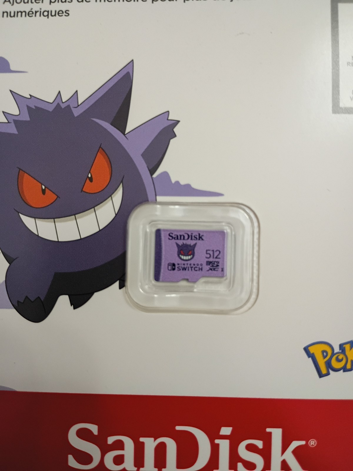 Nintendo Switch 512GB microSXDC card Pokemon (Gengar) Edition