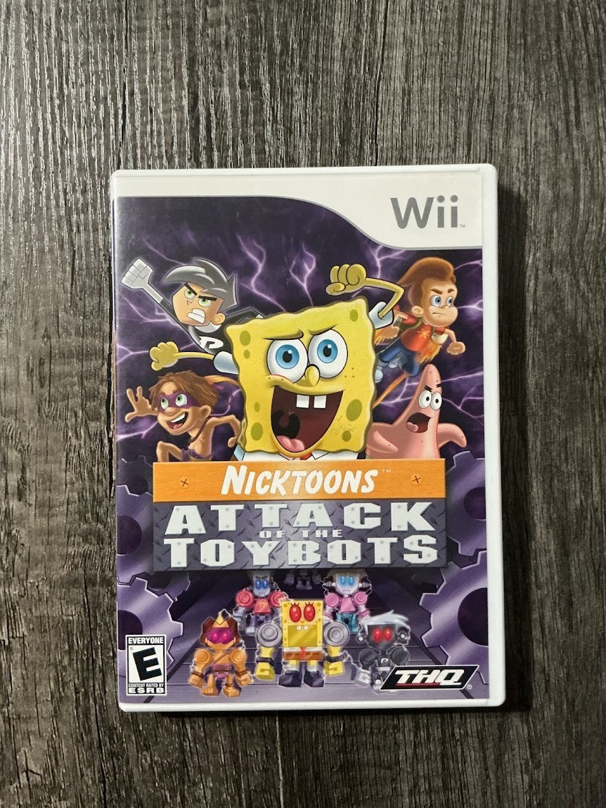 Nicktoons: Attack of the Toybots (Nintendo Wii, 2007) Complete In Box Tested!