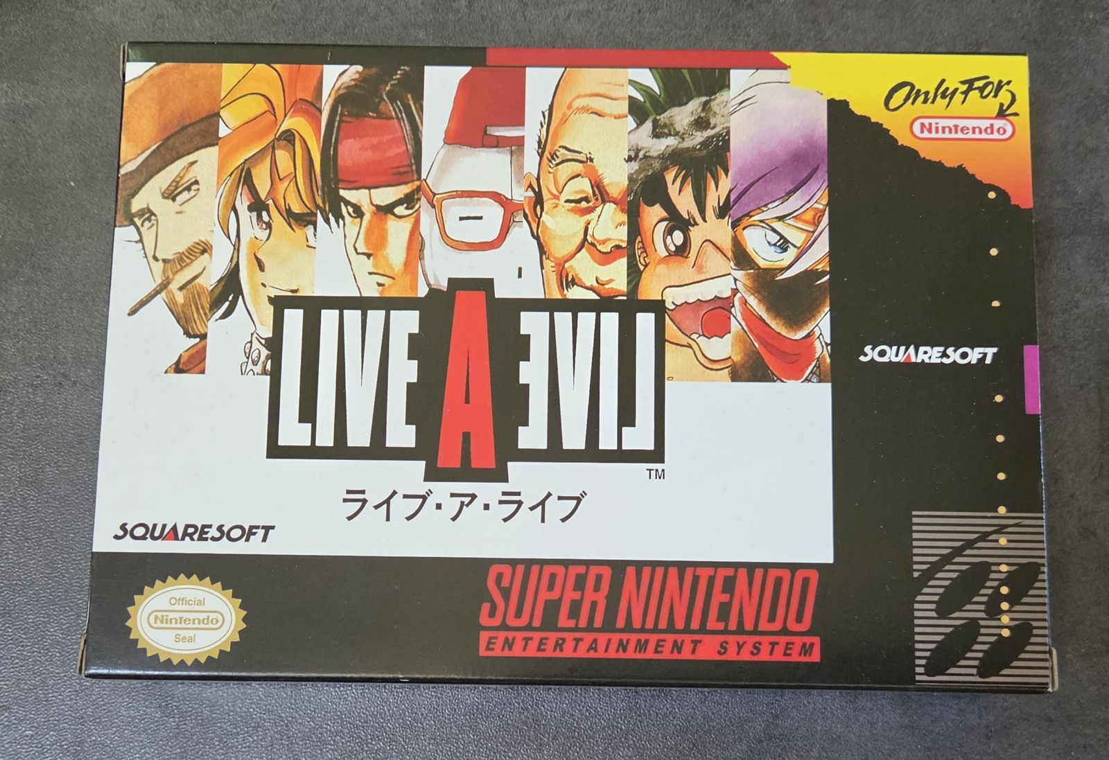 Live A Live (Super Nintendo SNES) English Translation Version With Custom Box