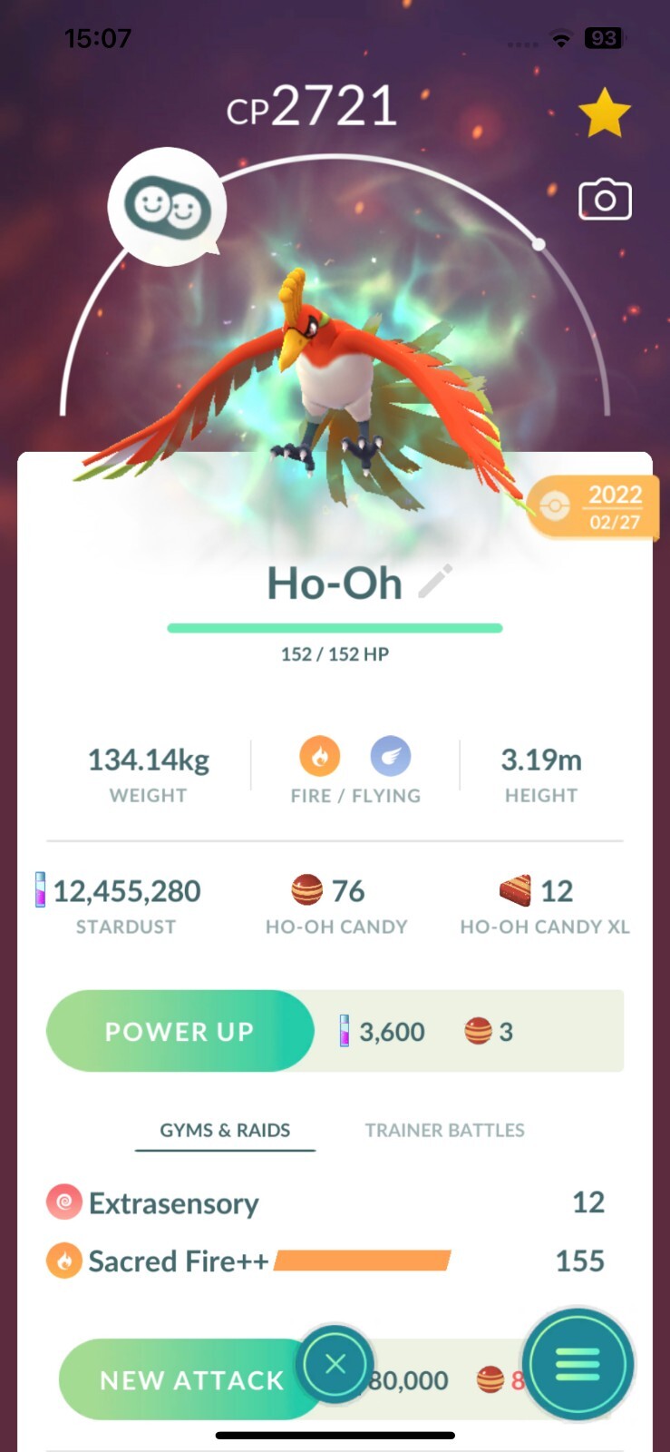 Ho-Oh APEX Purified – Trade 1 million stardust