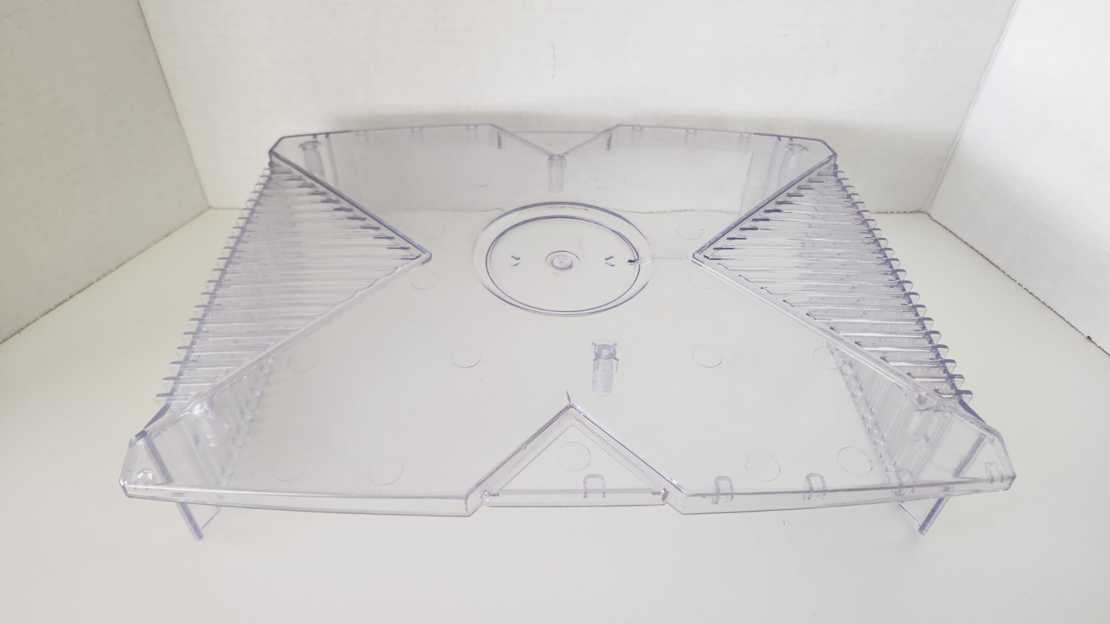 Original Xbox Clear Plastic Ghost Case Lid Upper Shell Read