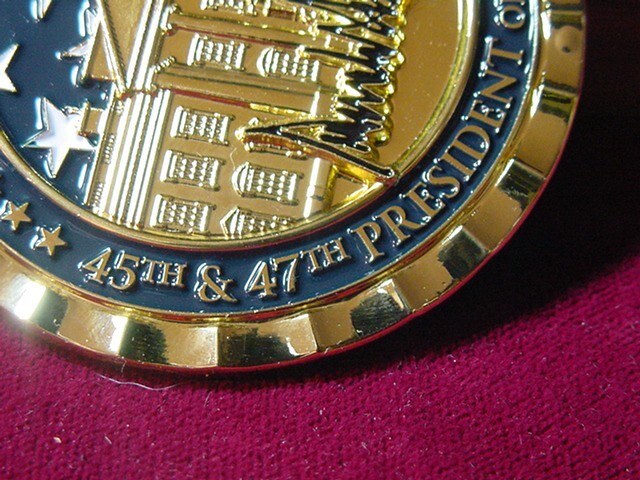 Official President Trump Challenge coin -Commander in chief-45th & 47th -2025