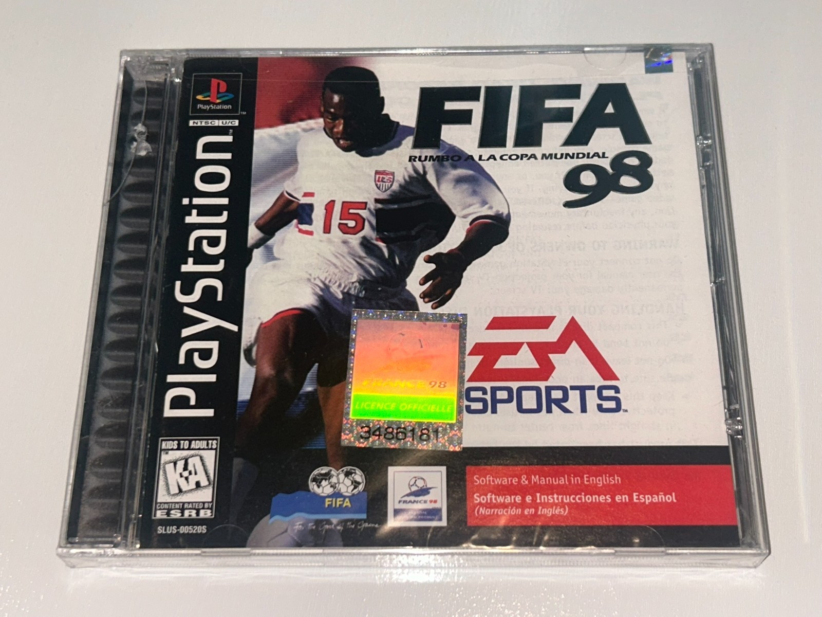FIFA: Road to World Cup 98 (Sony PlayStation 1, 1997) PS1 Brand New, Sealed~