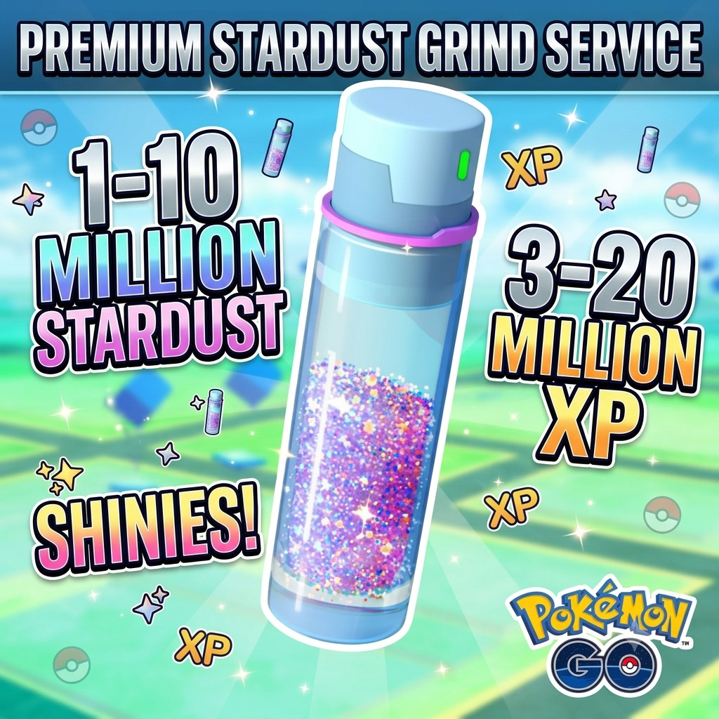 1 Million-10 Million Stardust Farm + XP + Shinies ⭐Pokemon Go Stardust Farming ⭐