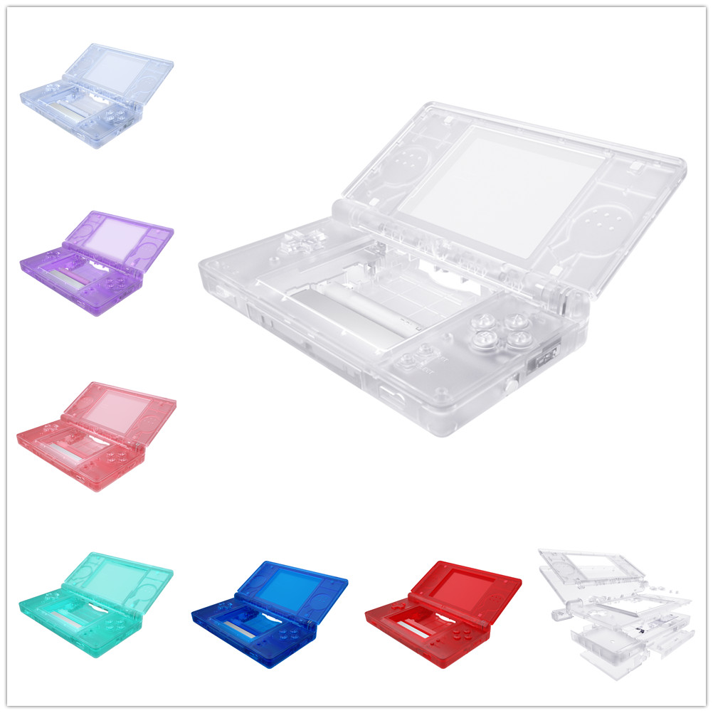 Full Replacement Housing Shell Screen Lens Clear Button For OEM Nintendo DS Lite