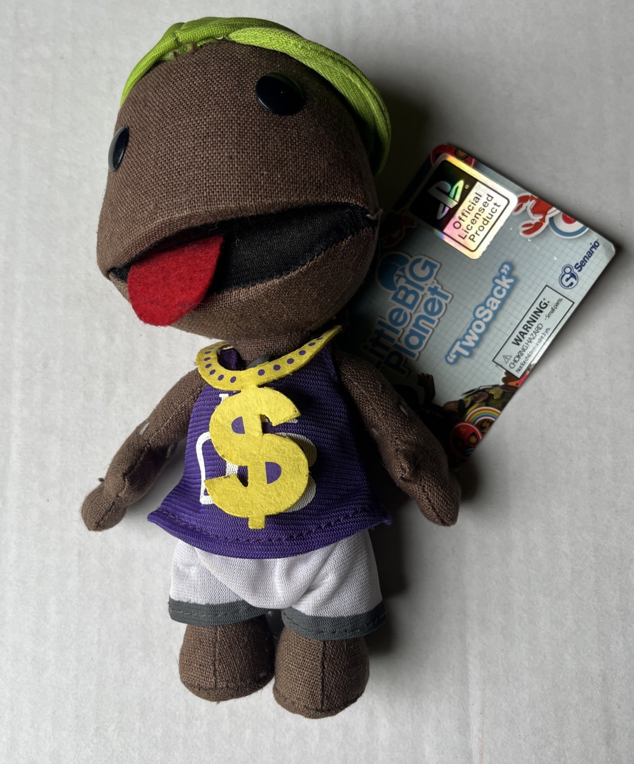 NWT 2010 Little Big Planet Sony PlayStation Twosack Sackboy Rapper Plush Doll