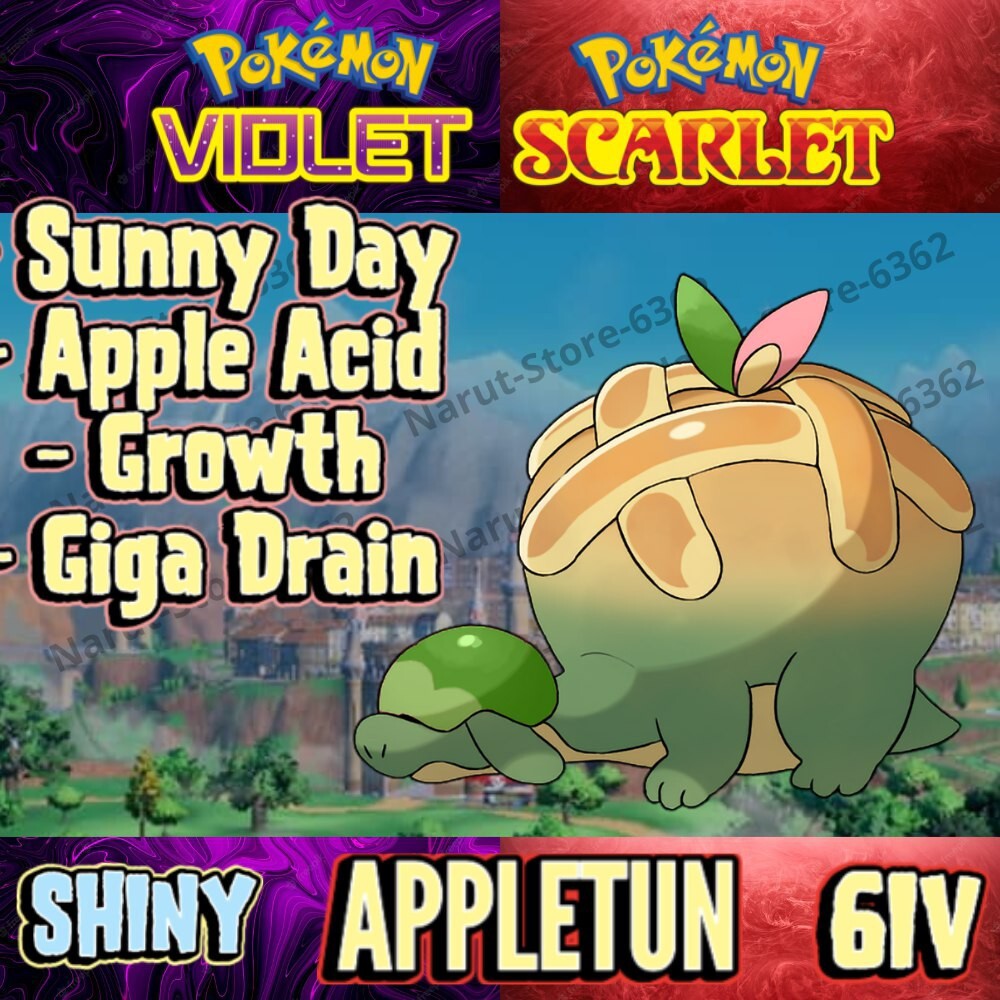APPLETUN 🌟 SHINY 🔥 CHESNAUGHT TERA RAID🔥POKEMON SCARLET & VIOLET
