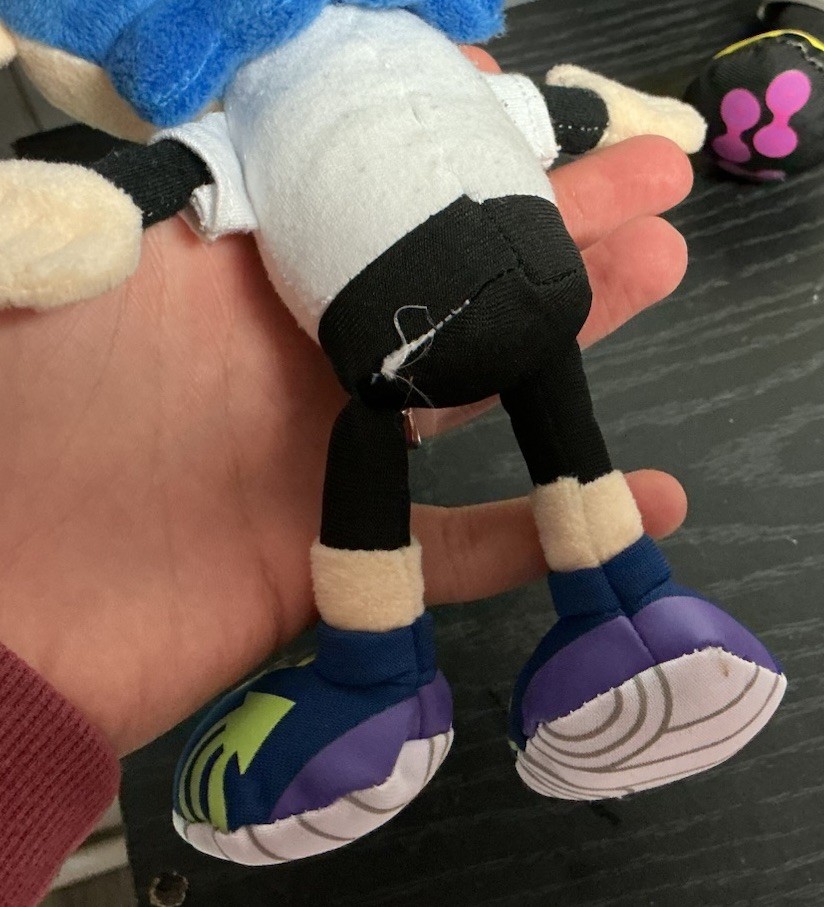 Splatoon Boy Inkling Blue & Green Plush Doll Sanei Little Buddy, Nintendo 2016