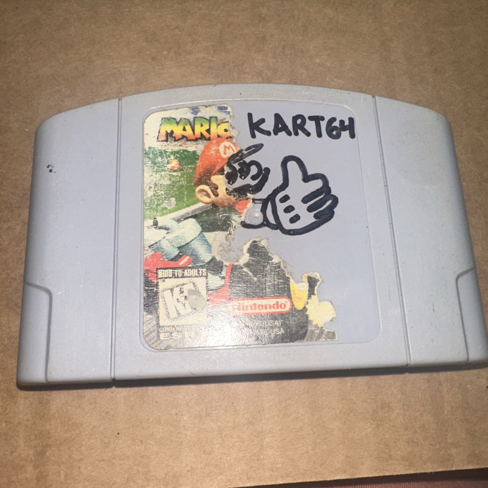 Super Mario Kart Nintendo 64 1997 N64 VideoGame Authentic Works Tested *Writing