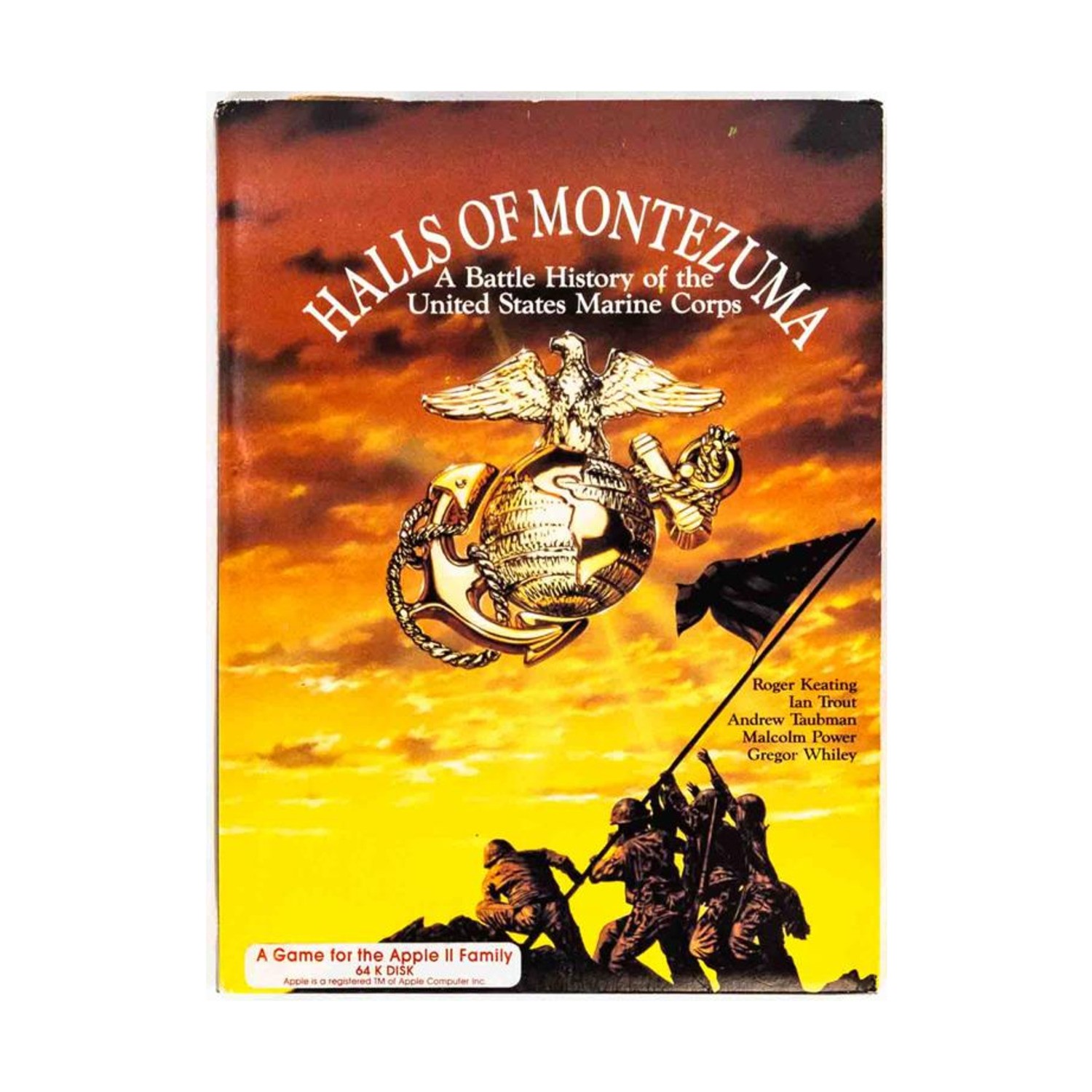 Halls of Montezuma – United States Marine Corps (Apple II) VG+/EX