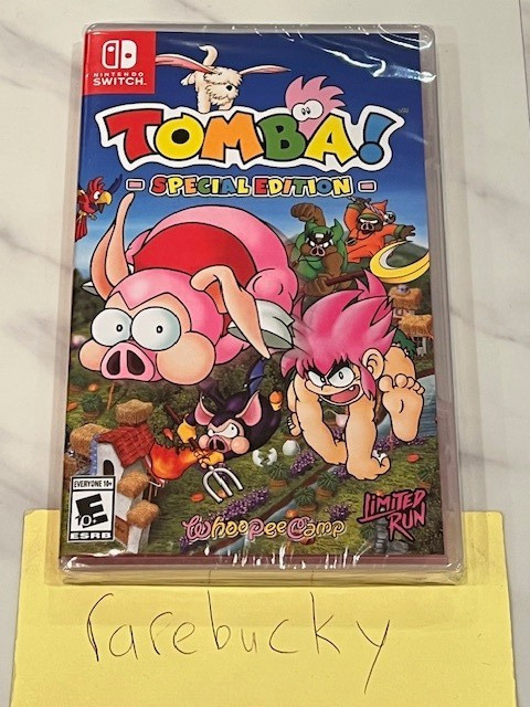 Tomba! Special Edition (Nintendo Switch) NEW SEALED MINT, RARE US LRG!