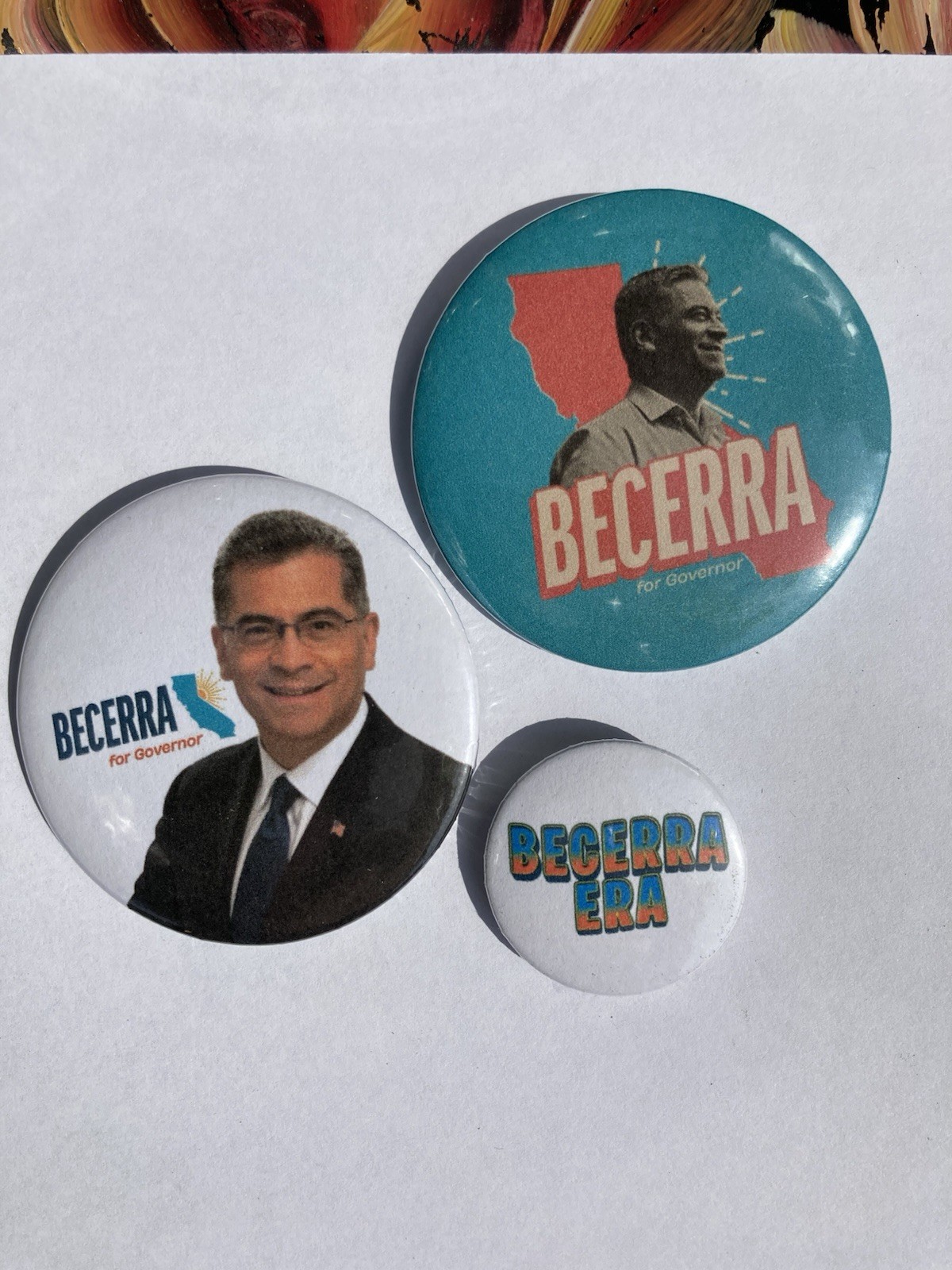 Xavier Becerra For Governor Buttons – 3 Buttons 1 Price – California