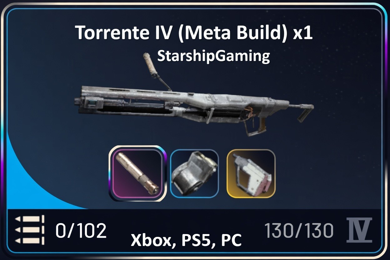 Arc Raiders Torrente IV (1x) MAX attachment fully repaired KINETIC CONVERTOR 🔥