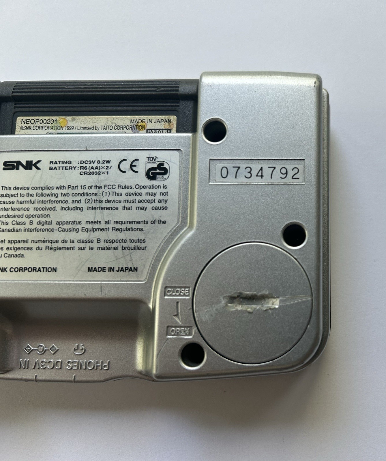 SNK Neo Geo Pocket Color Silver Handheld w/ Bust-A-Move, Color Screen NTSC-J