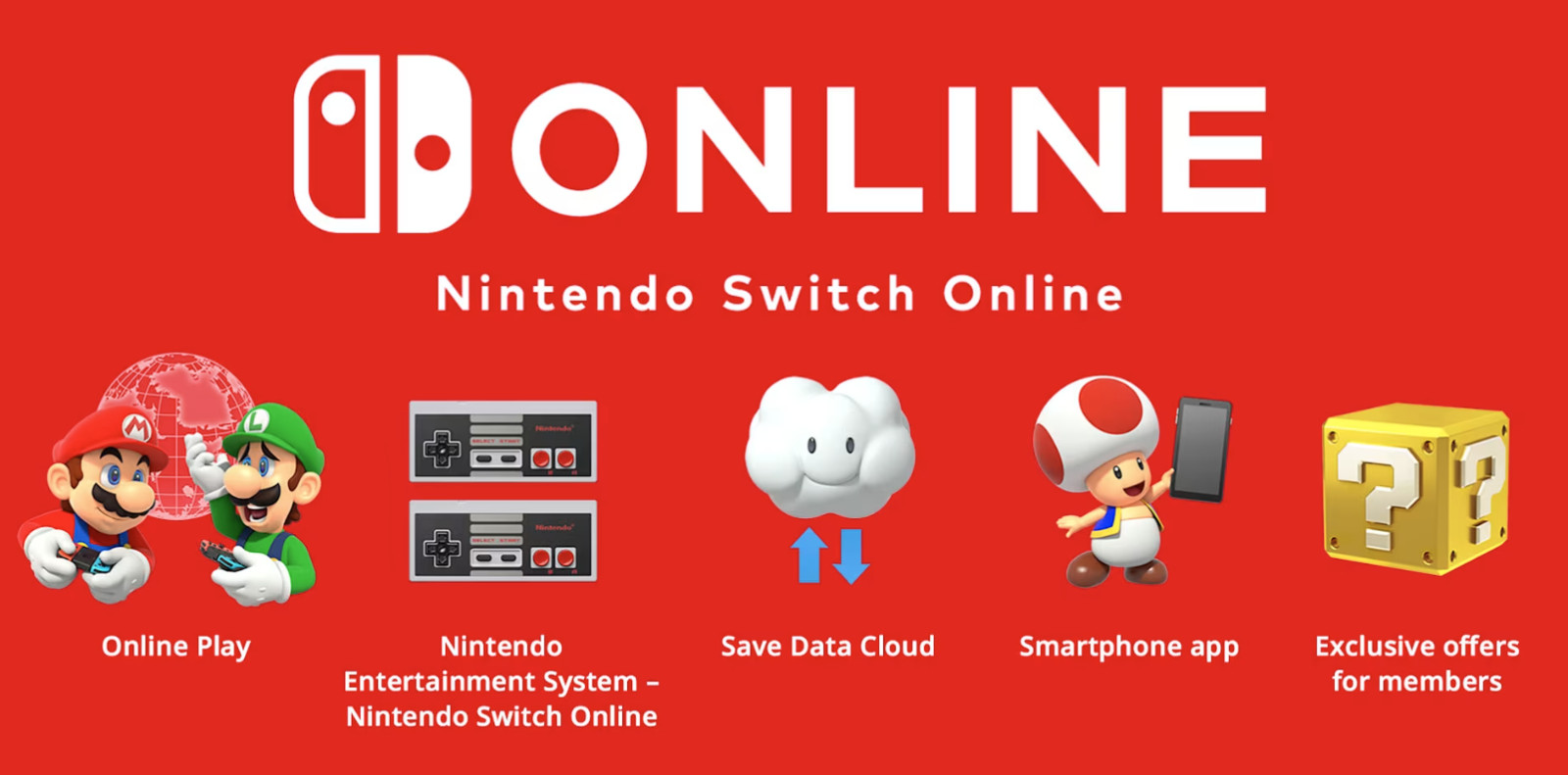 Nintendo Switch Online (NON-Expansion) 12-month Membership (For Switch 1