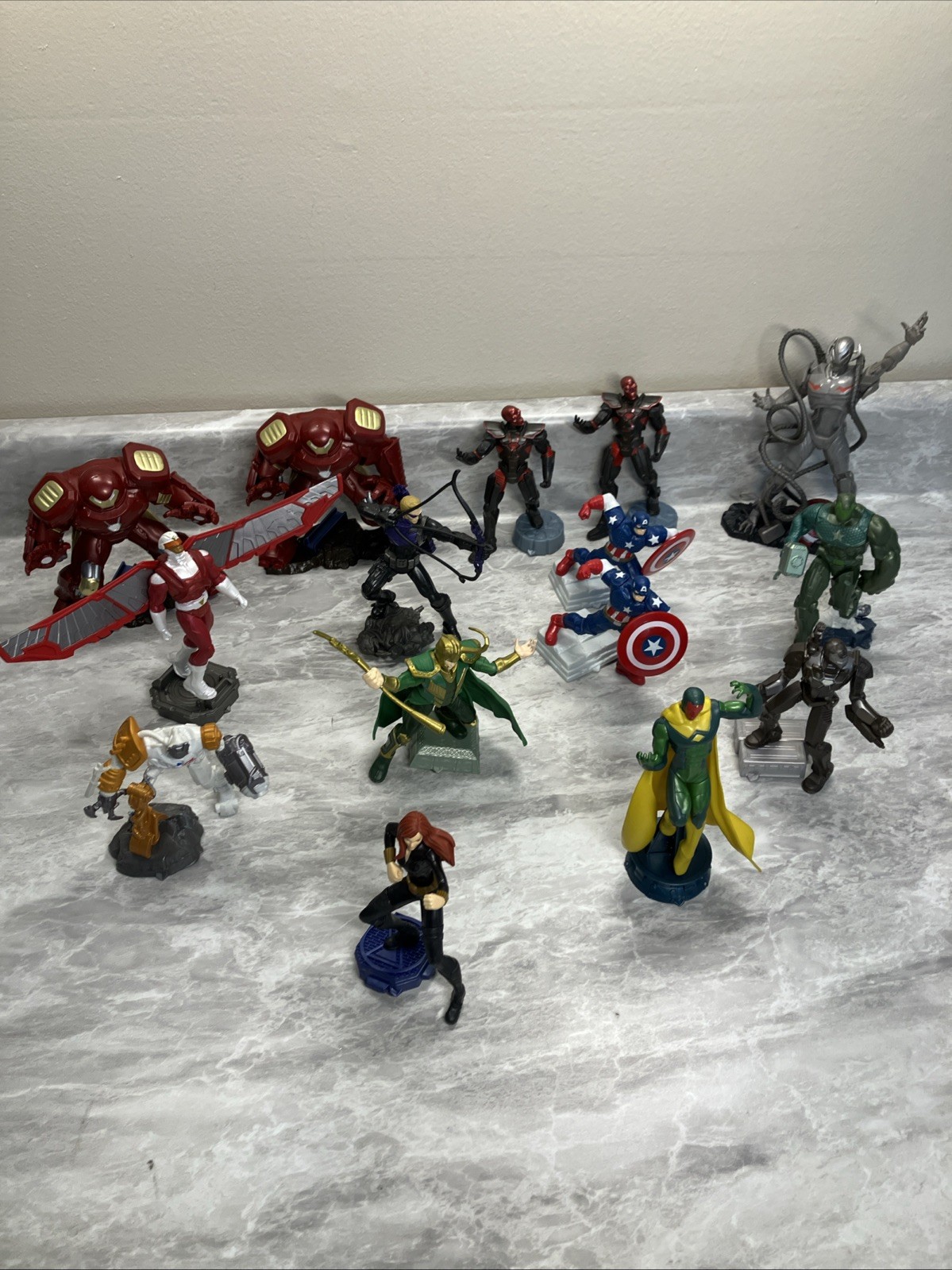 Lot of 15 Disney Hasbro Marvel Playmation Action Figures