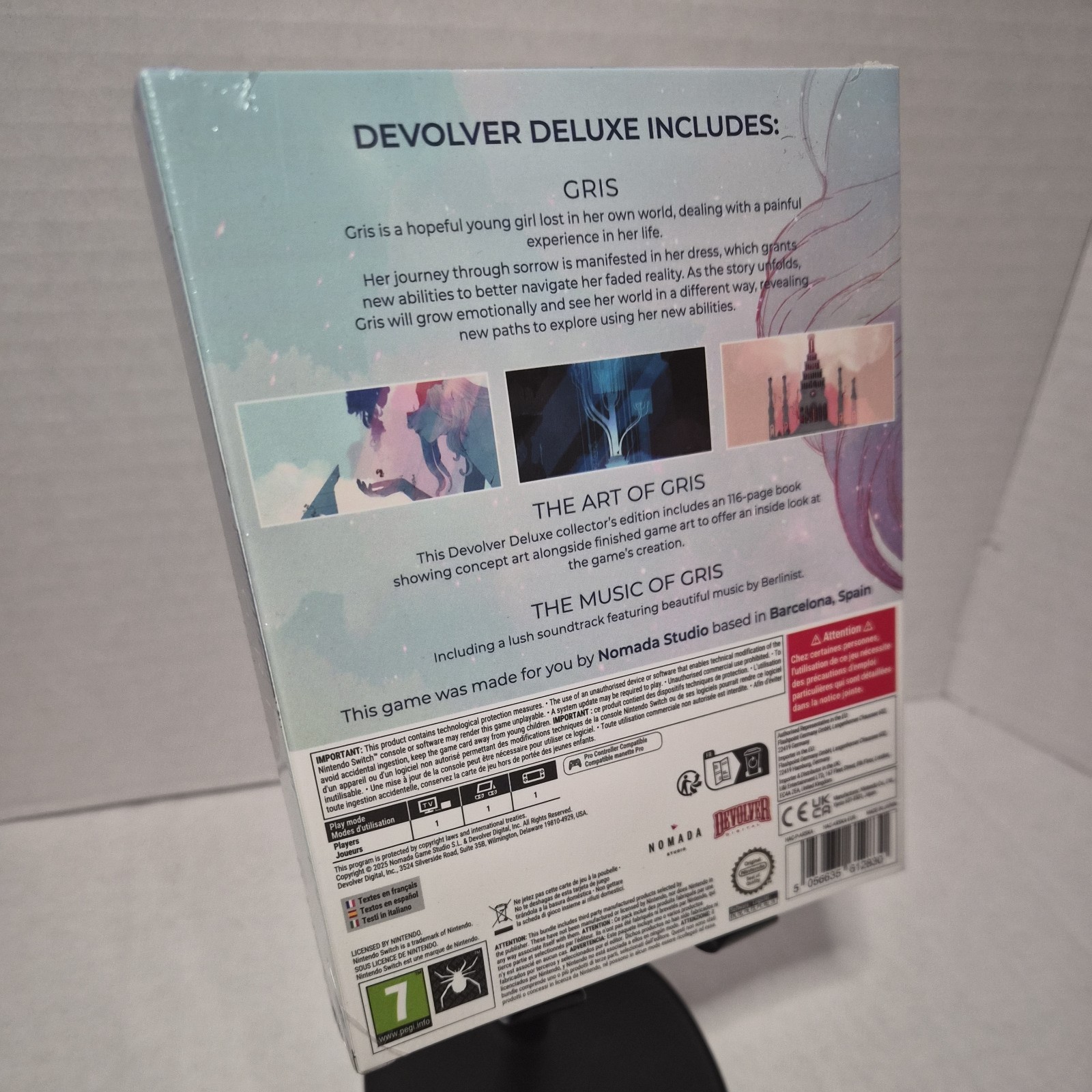 GRIS Deluxe Edition Nintendo Switch PAL PEGI 7 Devolver Digital New GRIS Deluxe