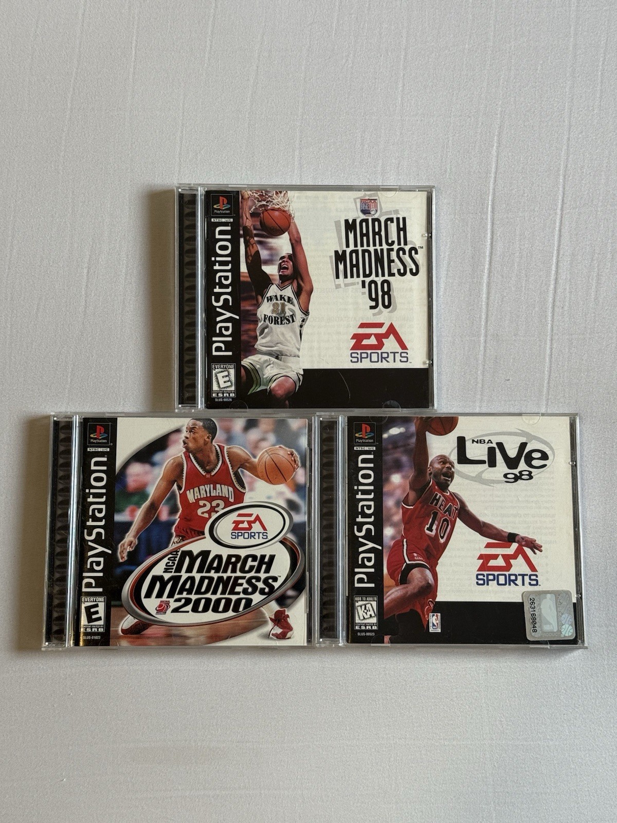 Sony PlayStation 1 Basketball Game Lot of 3