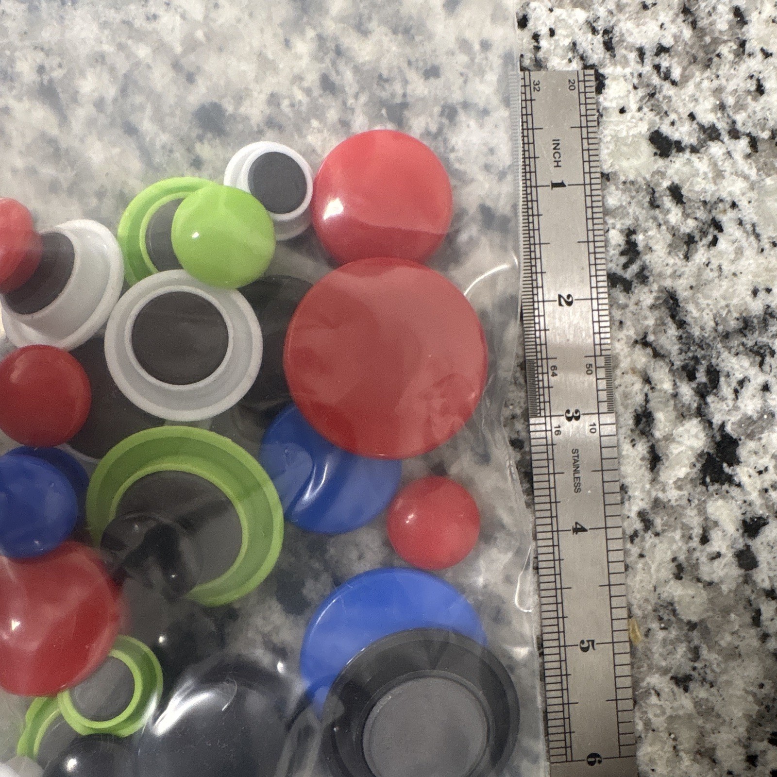 Multicolor office or refrigerator magnets red green white blue black sm md lg 29