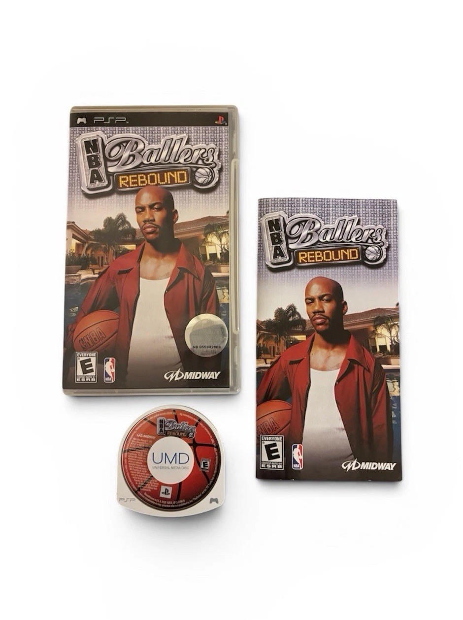 Sony PSP – NBA Ballers: Rebound Authentic Tested CIB with Manual Basketball