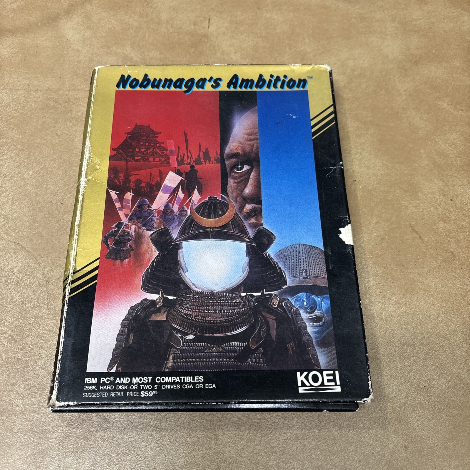 Nobunaga’s Ambition (1983)-vintage turn-based strategy game-5 1/4″ floppy disks