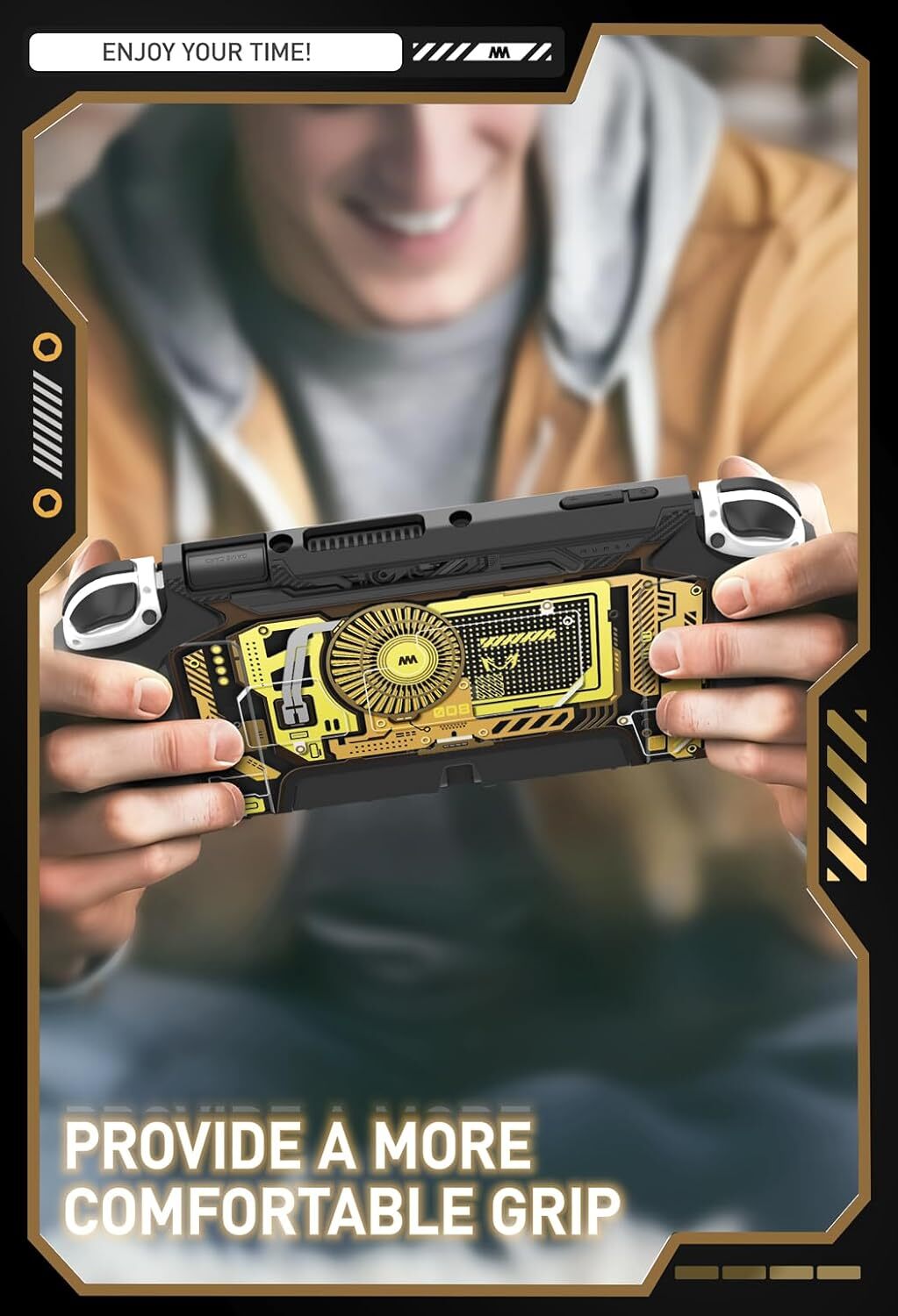 Mumba Dockable Case New for Nintendo Switch OLED 2021 TPU Ergonomics Grip Cover