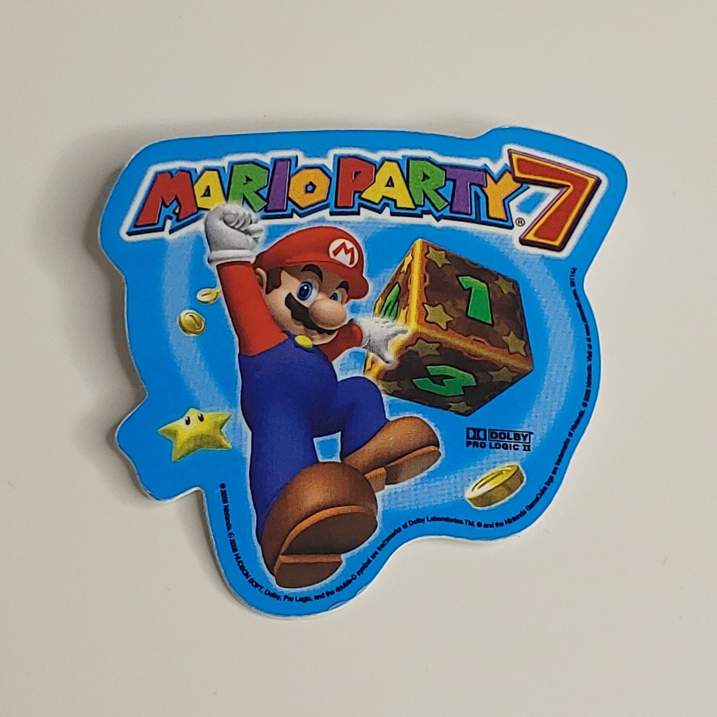 Mario Party 7 Nintendo Gamecube Pin Button Store Promo 2006