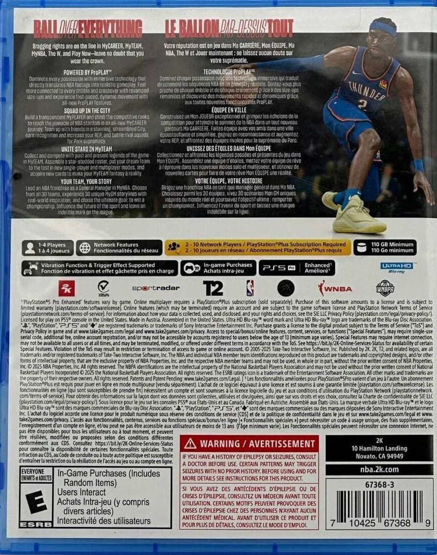 NBA 2K26 (PS5) New