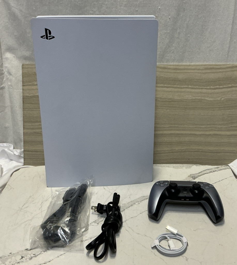 Sony PlayStation 5 Disc Edition CFI-1115A Console with Controller & Cables PS5