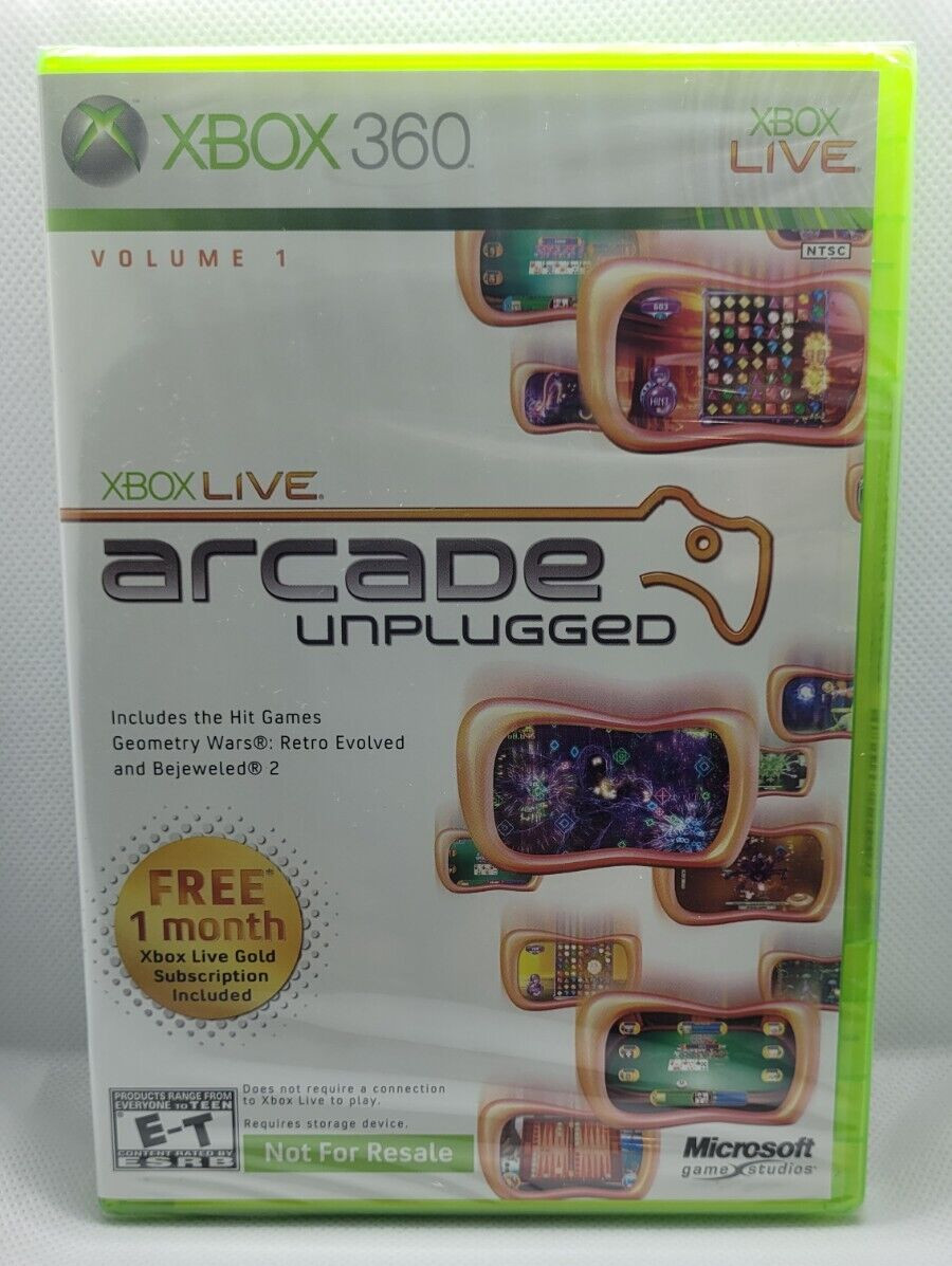 Live Arcade Volume 1 for XBOX 360 – Includes 1 Month XBOX Live Gold subscription