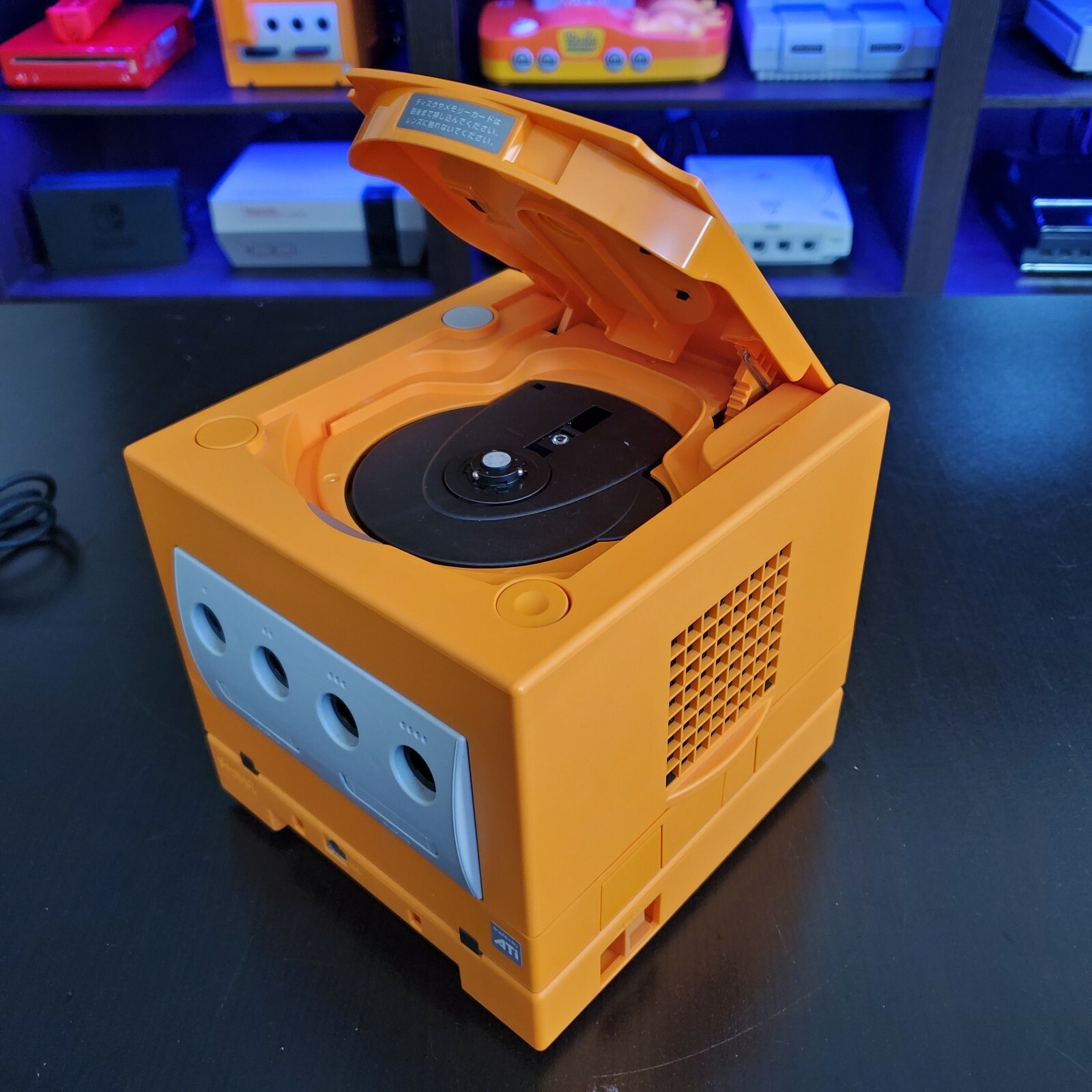 Nintendo Spice Orange Gamecube, Region Switch, Gameboy Player and Gameboy