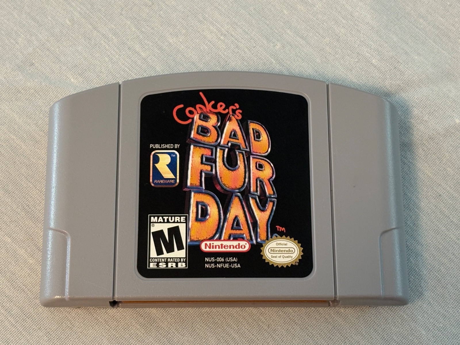 Conker’s Bad Fur Day (Nintendo 64, 2001) N64 100% Authentic,Very Nice Condition