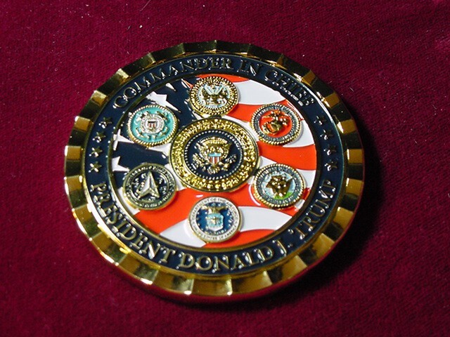Official President Trump Challenge coin -Commander in chief-45th & 47th -2025