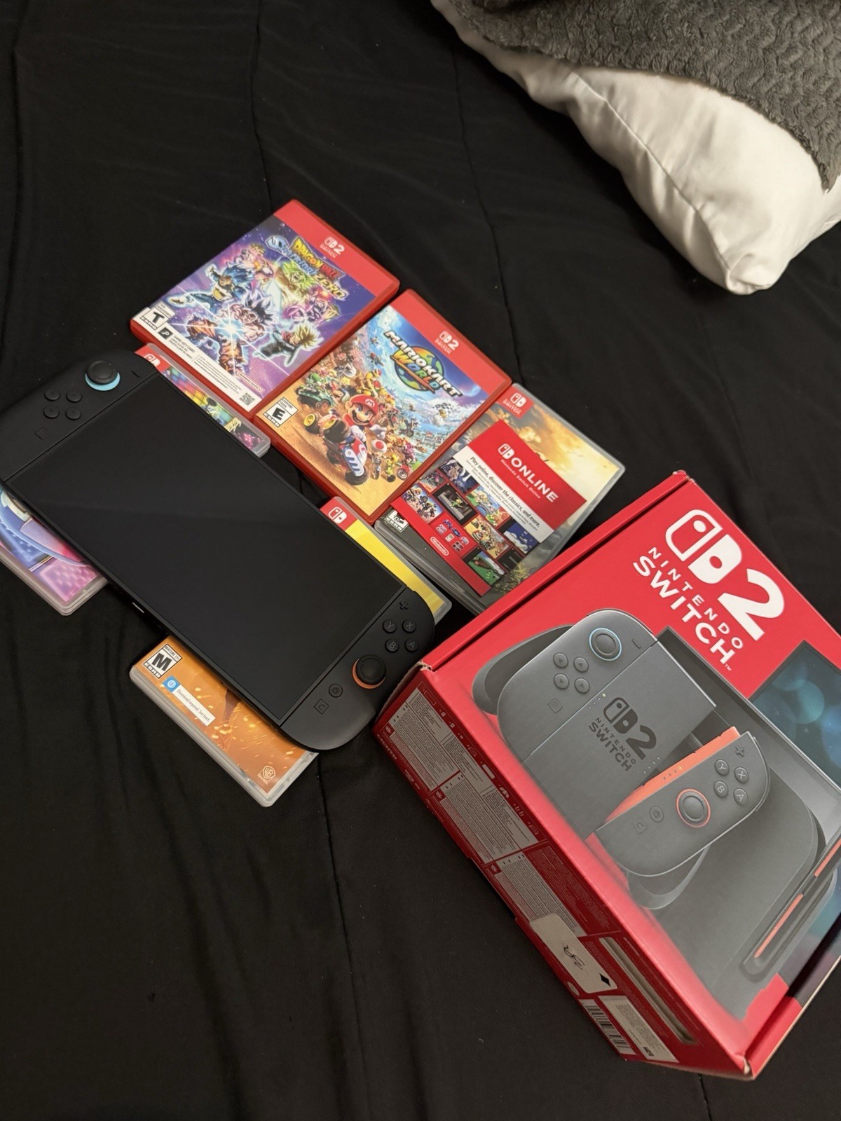 Nintendo Switch 2 Console w/ Box & Joy-Con Controllers, Black/Red