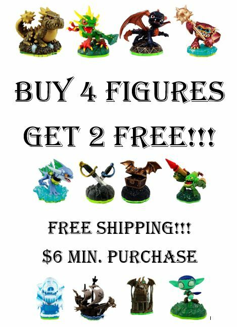 Skylanders Spyro’s Adventure Figures Buy 4 Get 2 Free – $6 Minimum Purchase