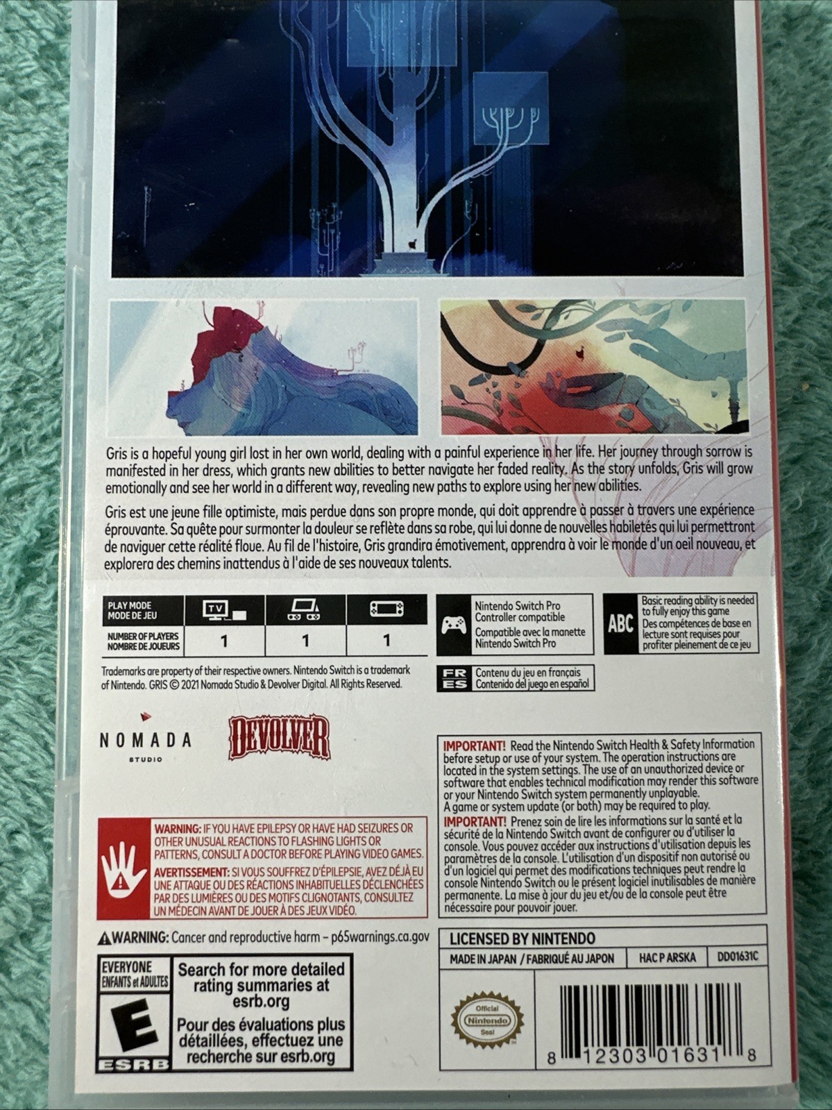 GRIS (Nintendo Switch, 2021) Video Game – VG