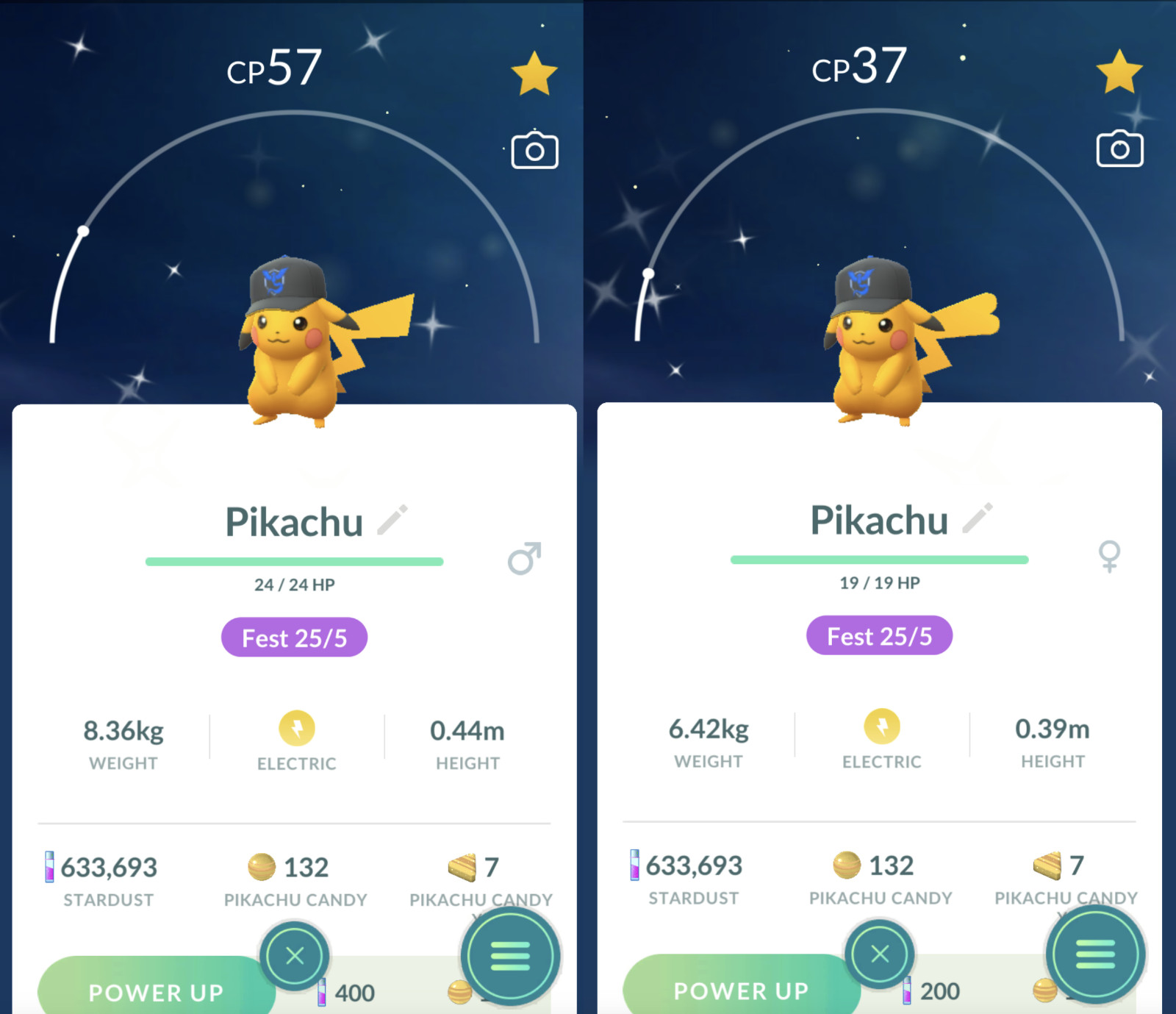 Pokémon Shiny Pikachu Mystic black Hat GO Fest 2026 – Trade – Read Description