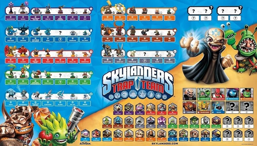 Skylanders Trap Team NFC Cards Trap Masters/DLC/Variants/Traps