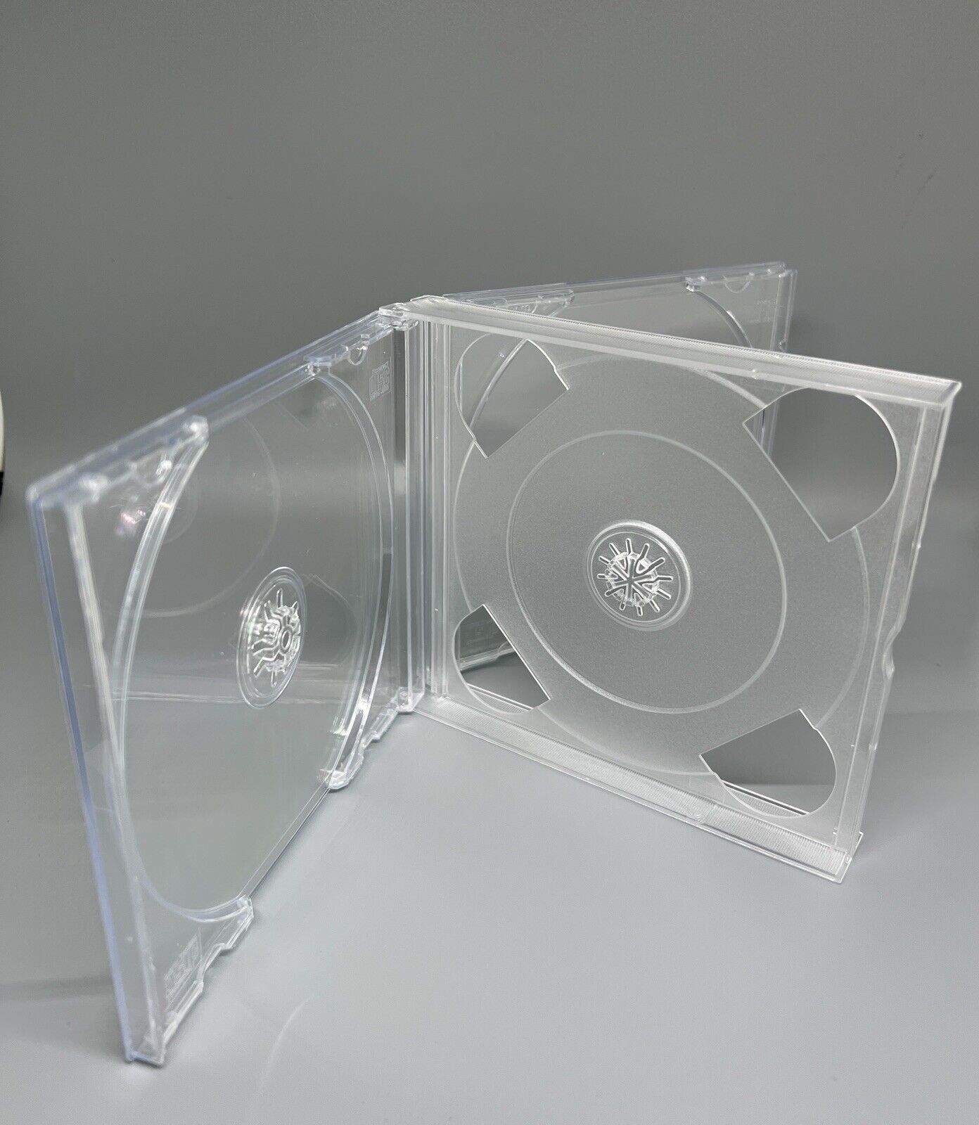 NEW HIGH QUALITY 23MM TRIPLE CD (3 CD) JEWEL CASE WITH CLEAR TRAY, GF3 (U48)