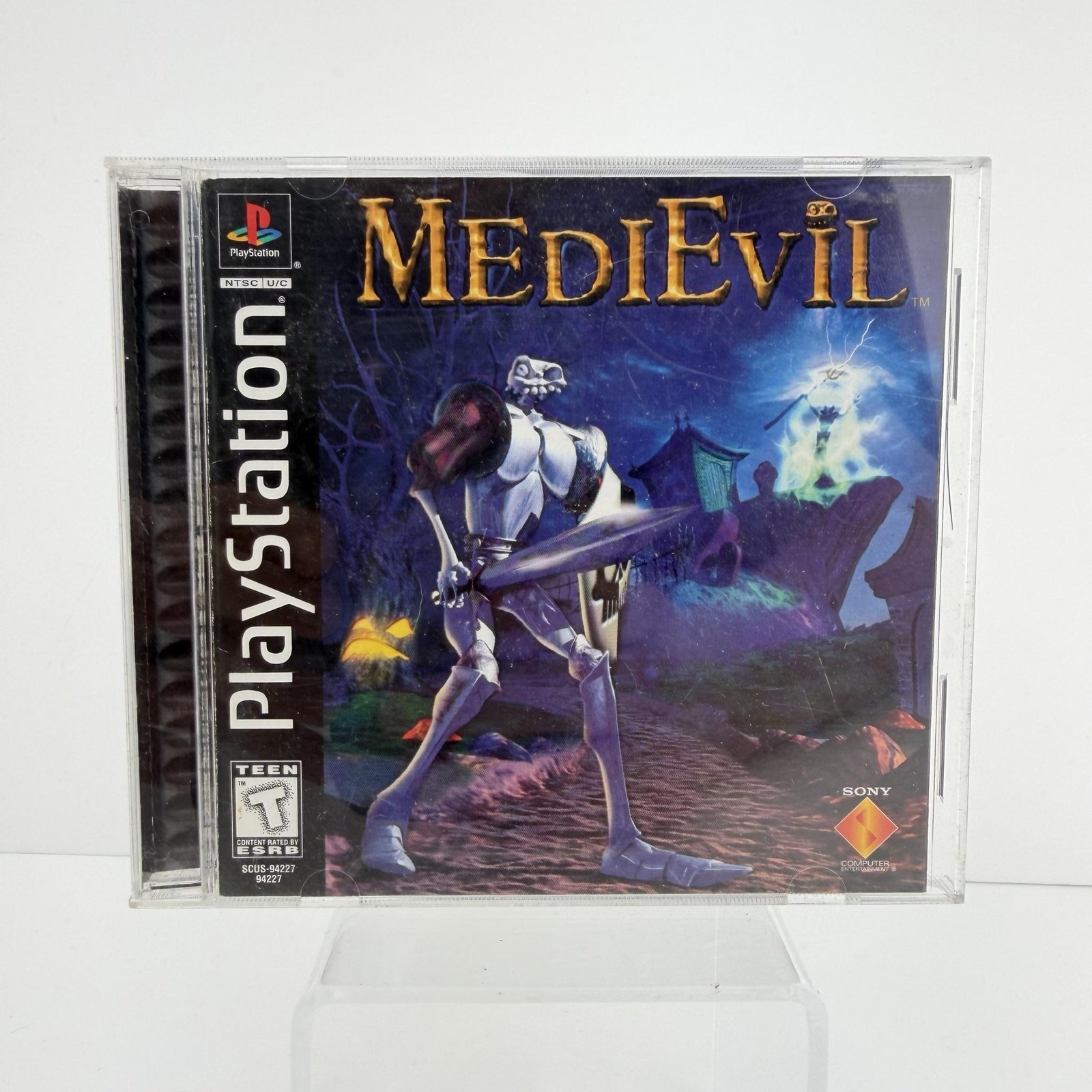 MediEvil Sony PlayStation 1 PS1 Game CIB T Teen Hack And Slash NTSC 1998 USA